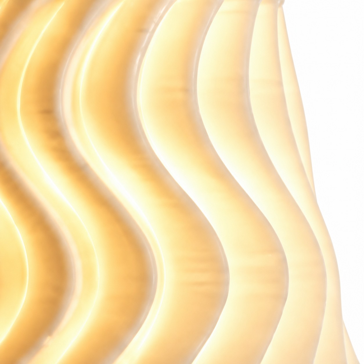 Close view of flowing ceramic wave texture