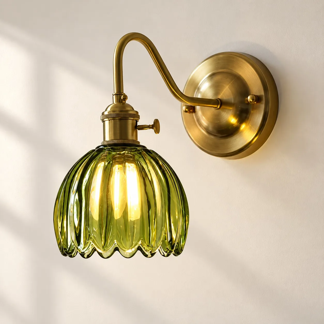Nordic Colorful Flower Glass Wall Lamp