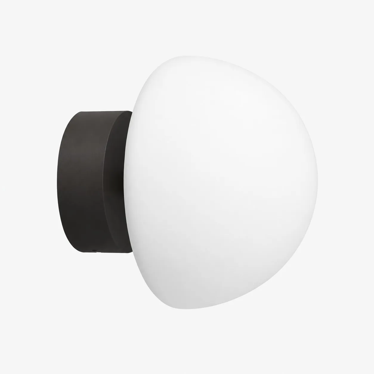 Lámpara de pared moderna de cristal en forma de media luna