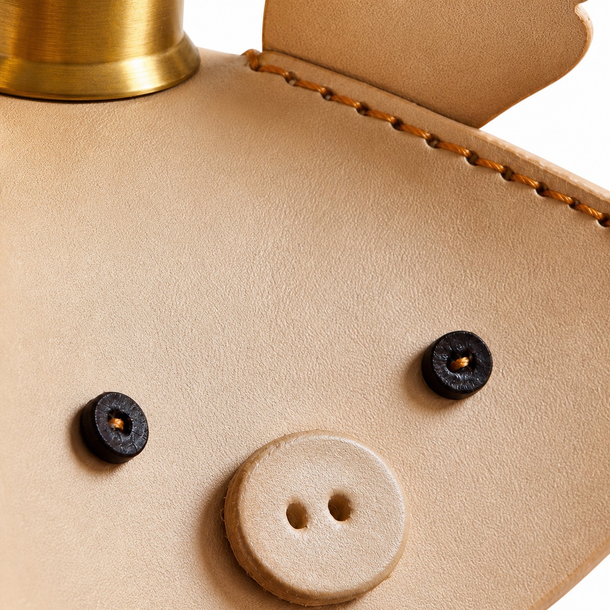 Piglet leather pendant light construction detail