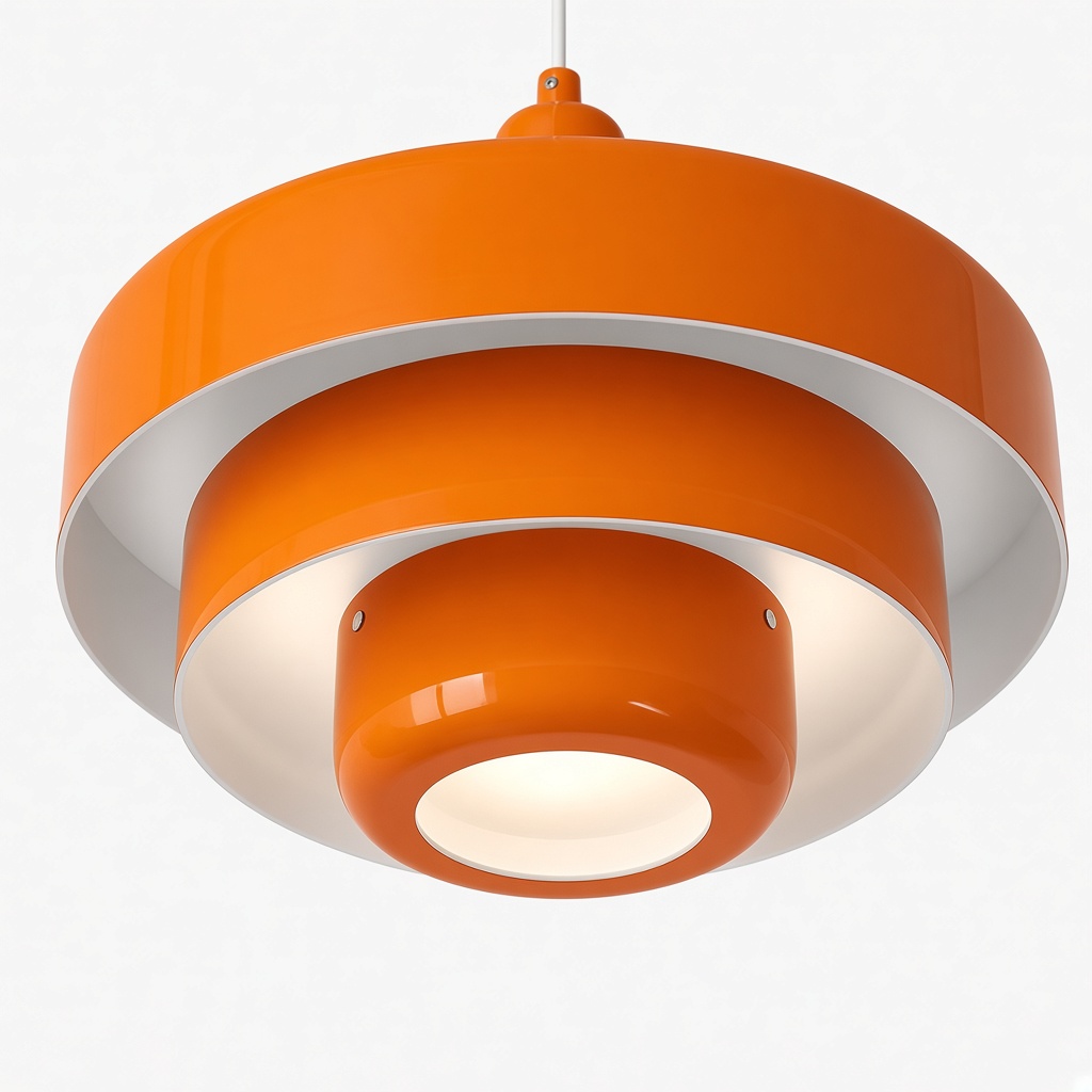 Suspension macaron &agrave; trois disques &mdash; m&eacute;tal peint nordique