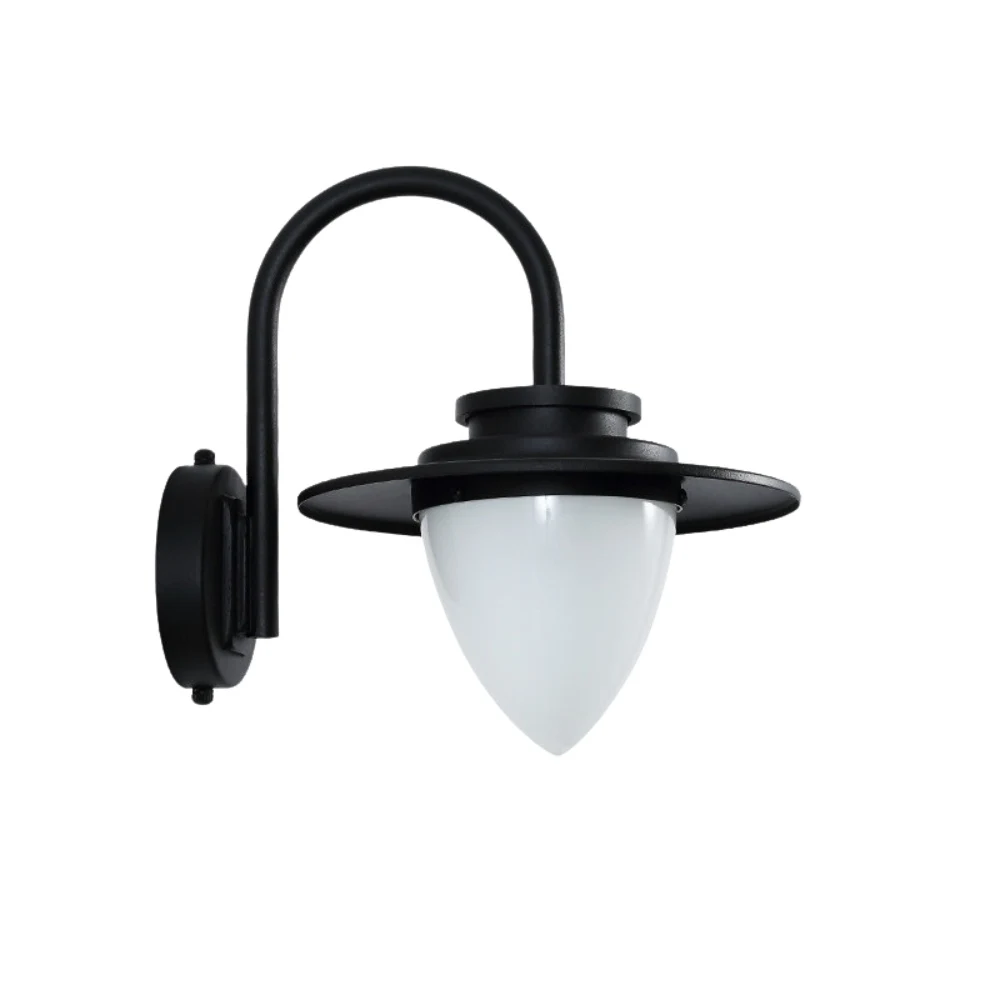 Black finish wall lantern