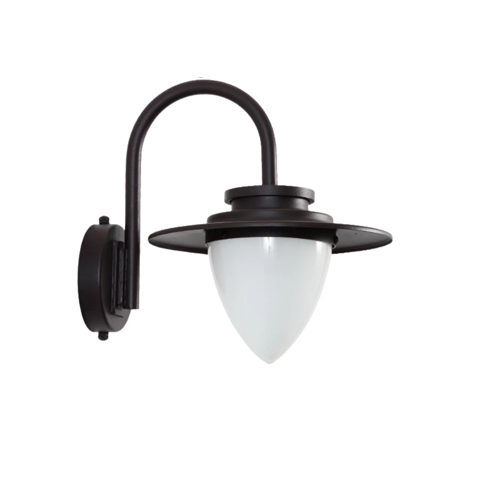 Coffee brown finish wall lantern