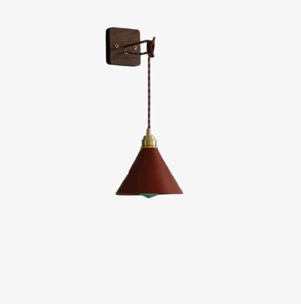 Caramel hardwired with wood wall base