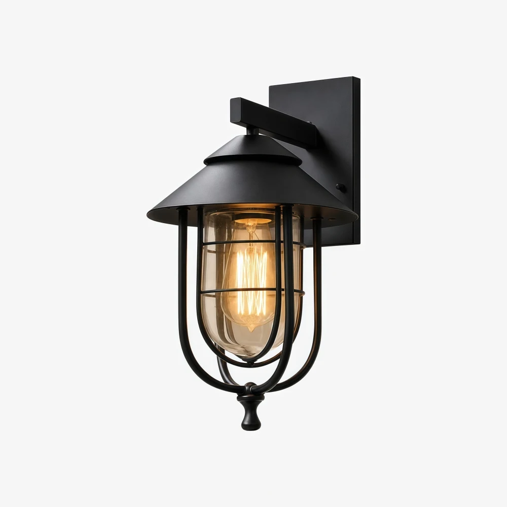 Black finish Patnox wall light