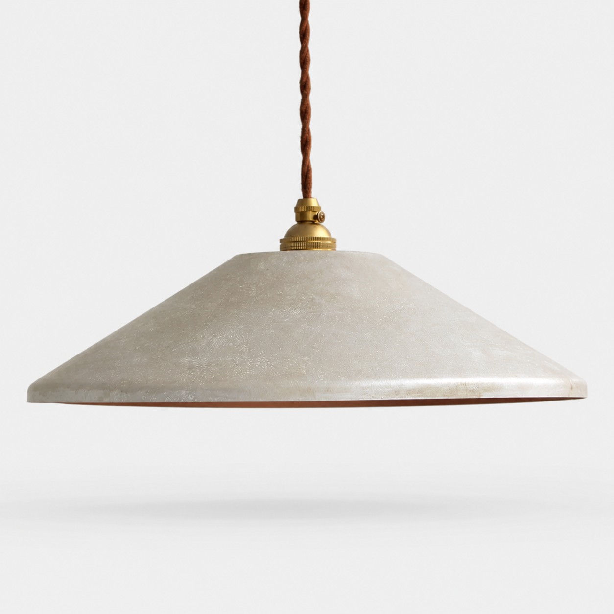 Cream white cone pendant shade