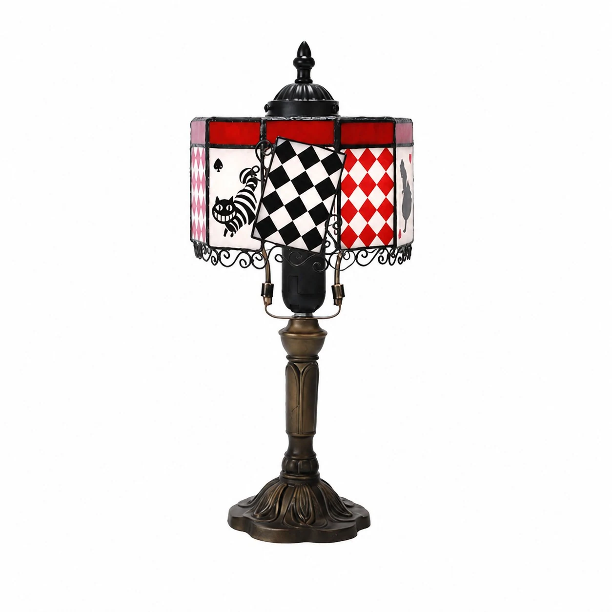 Alice Storybook Glass Table Lamp SKU view