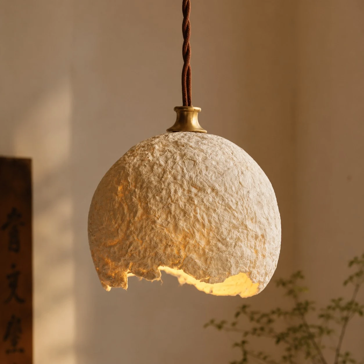 wabi-sabi rice rice paper pendant light size option image