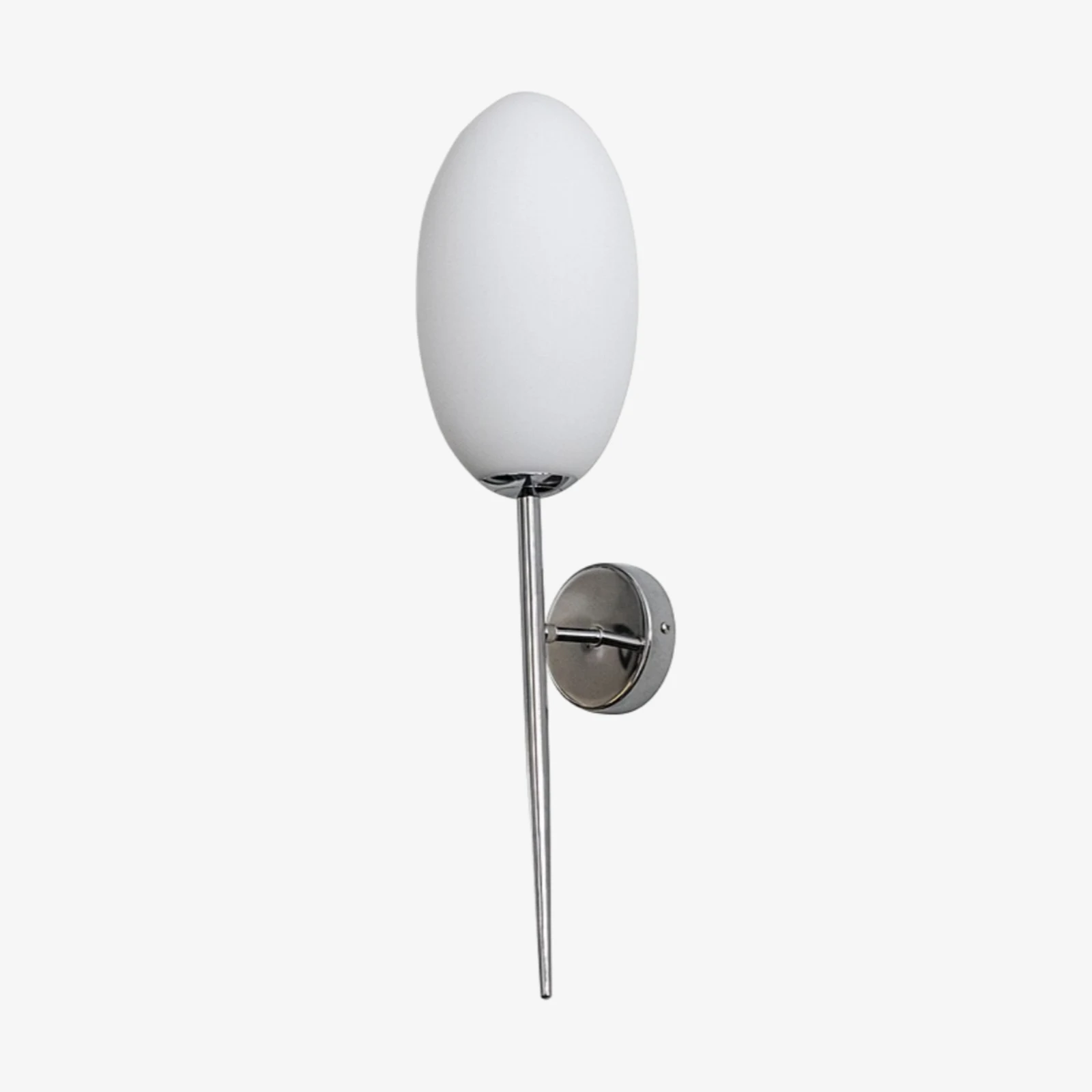 White milk glass wall sconce