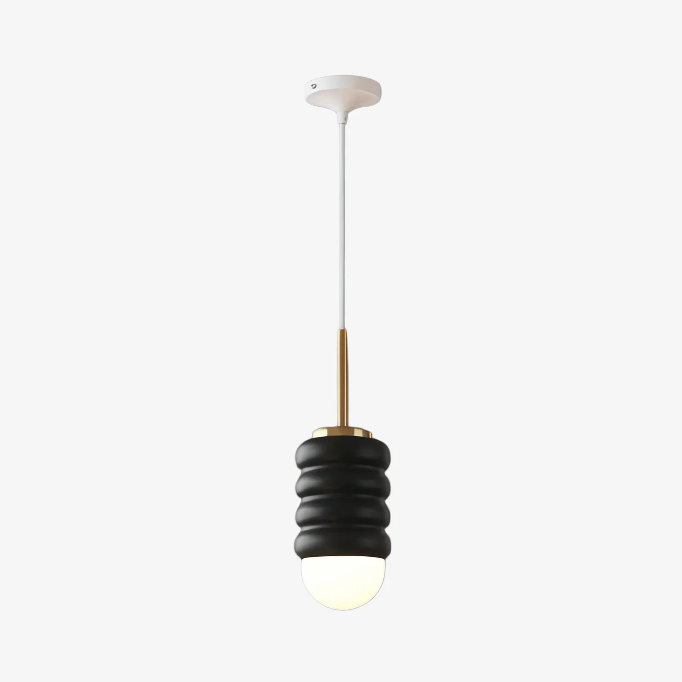 Brass + Black pendant