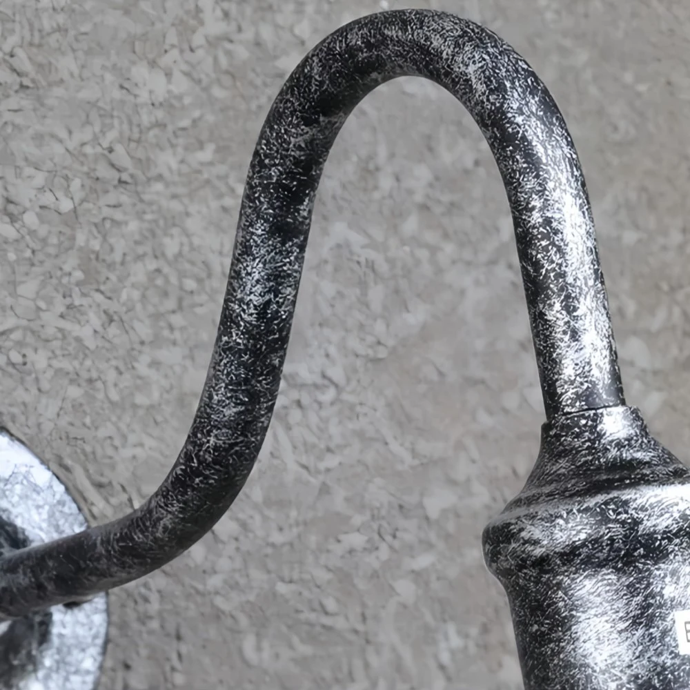Curved arm finish close-up