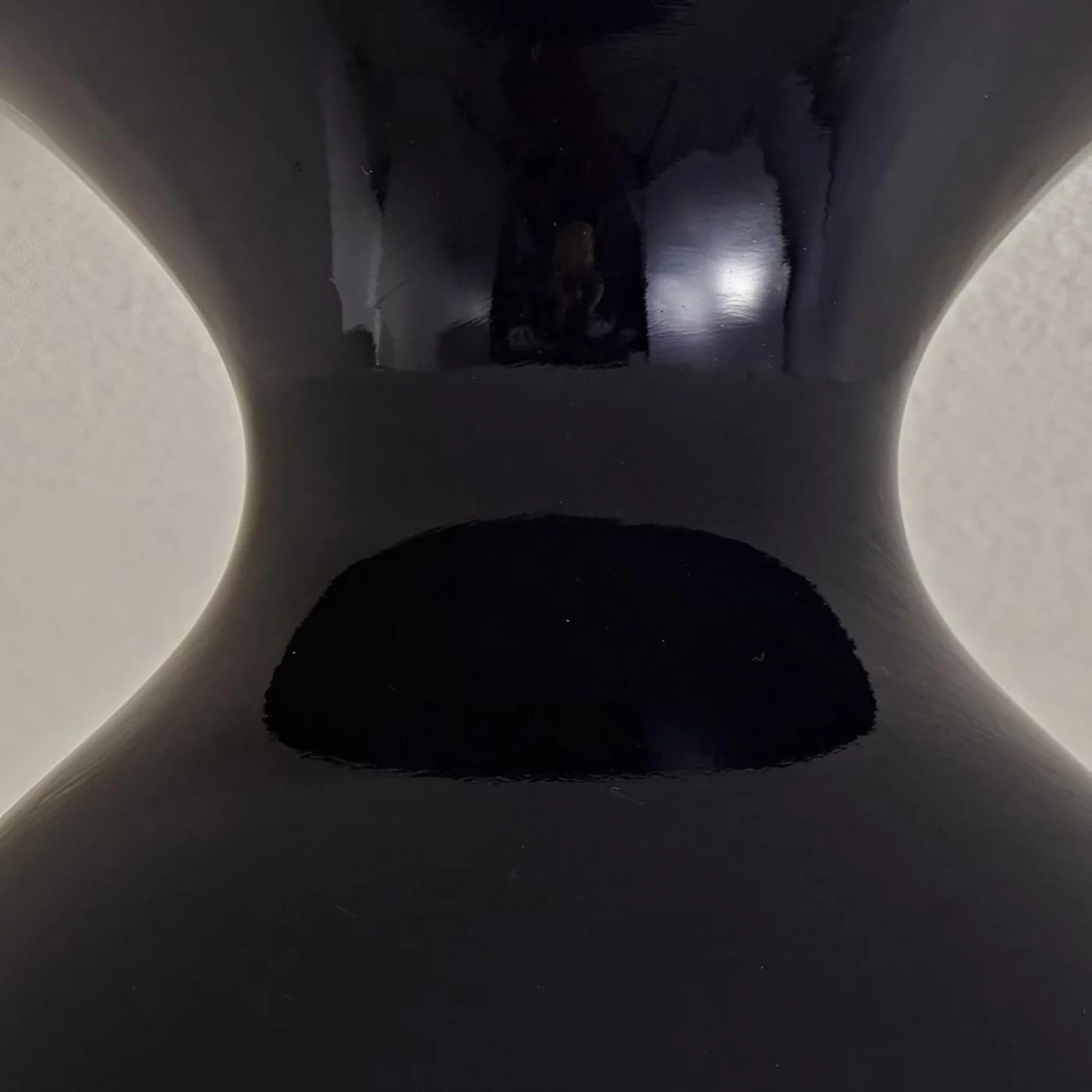 Close view of the resin ceiling light body