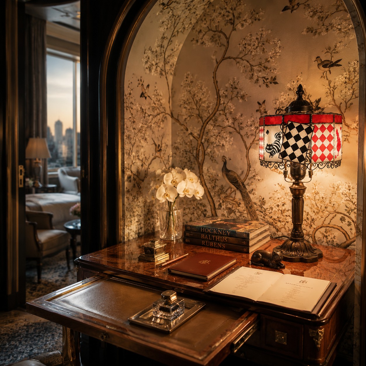 Alice Storybook Glass Table Lamp format view