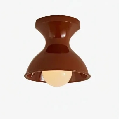 Red modern resin ceiling light