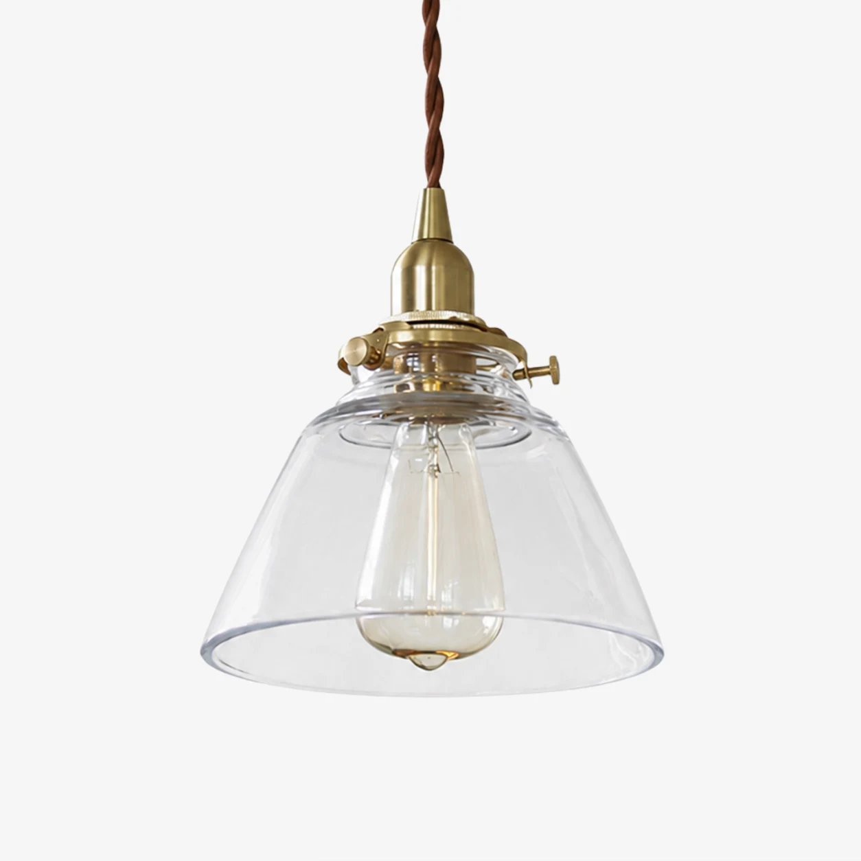 D112 brass glass pendant light product view