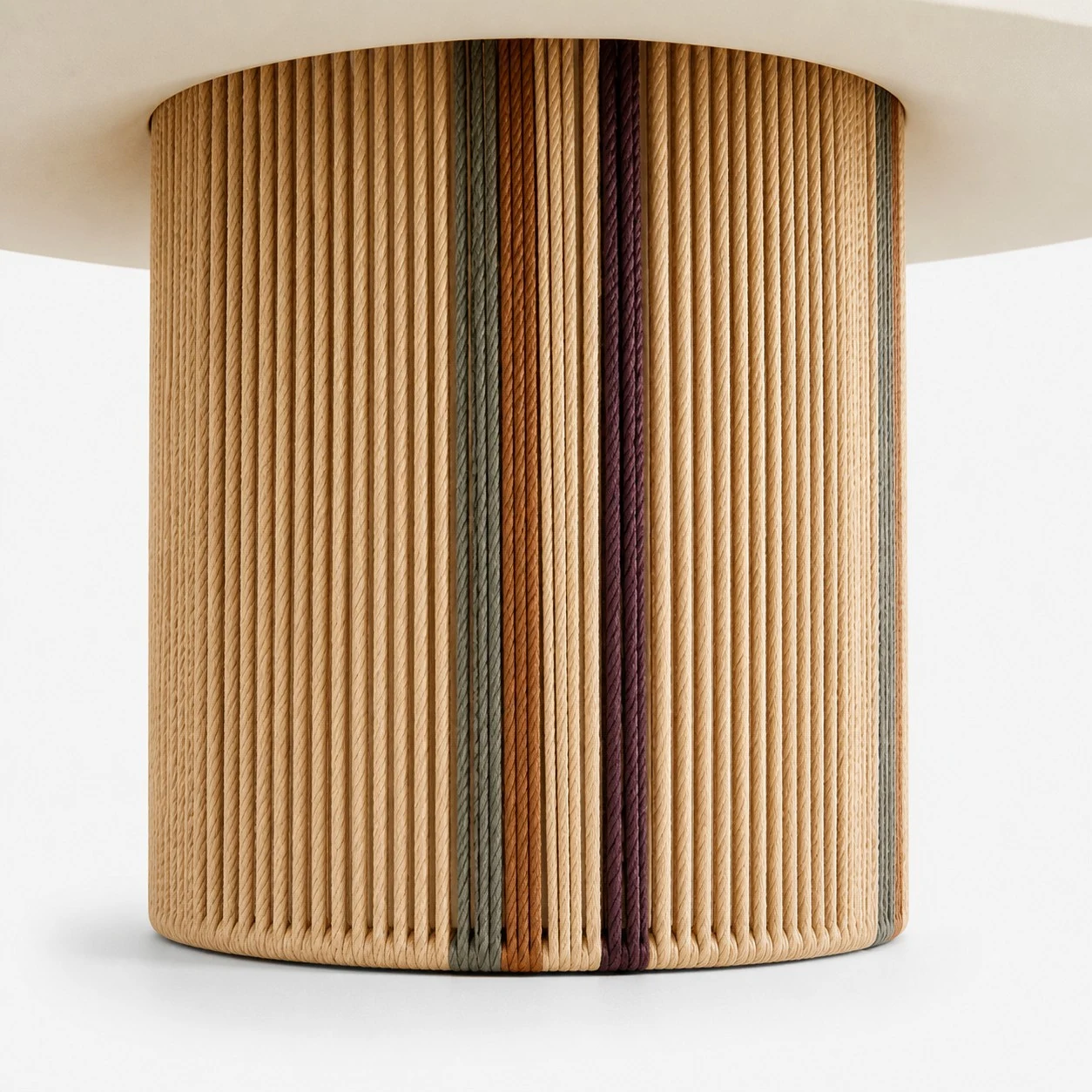 Woven wall sconce shade body profile