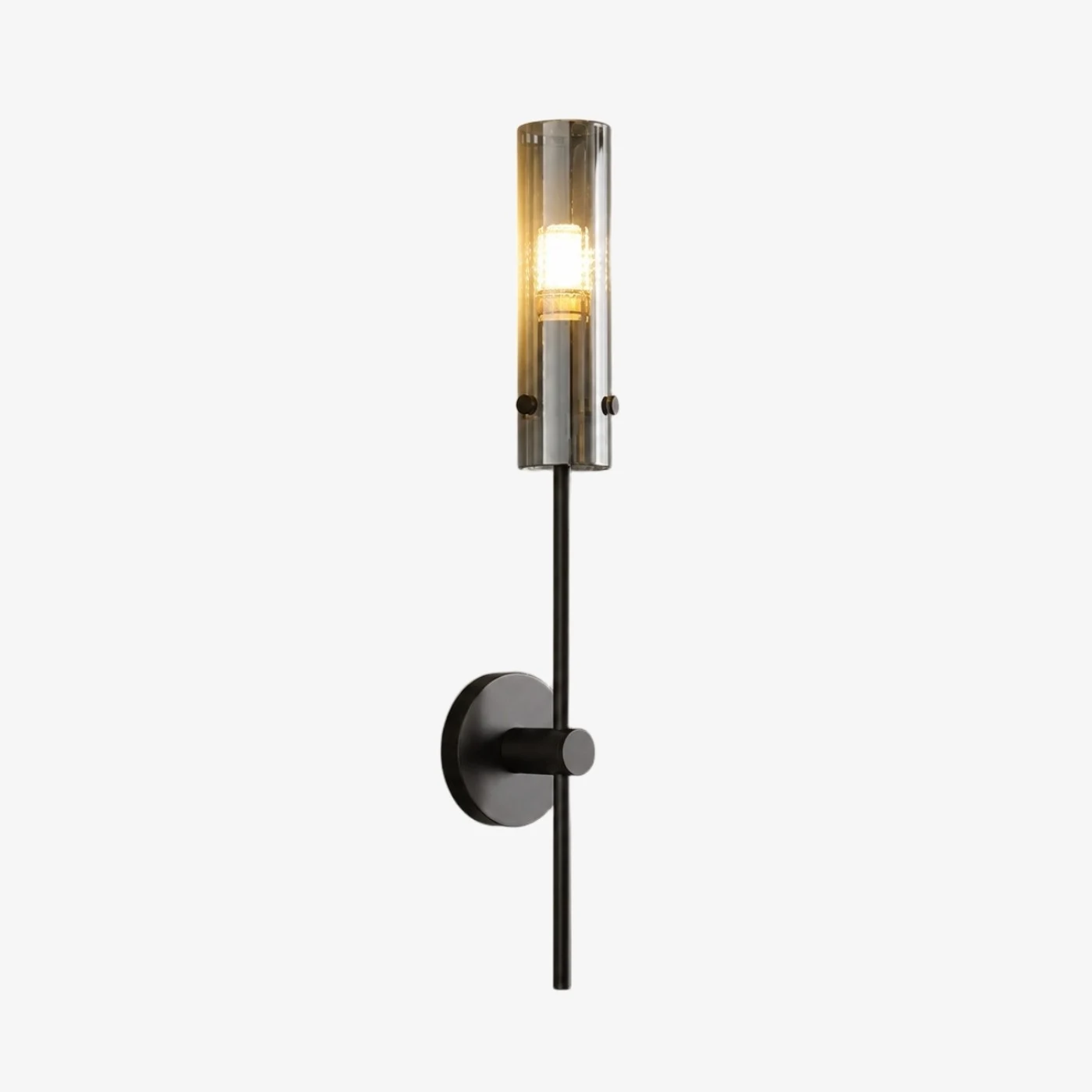 Copper black alabaster wall sconce with one light head