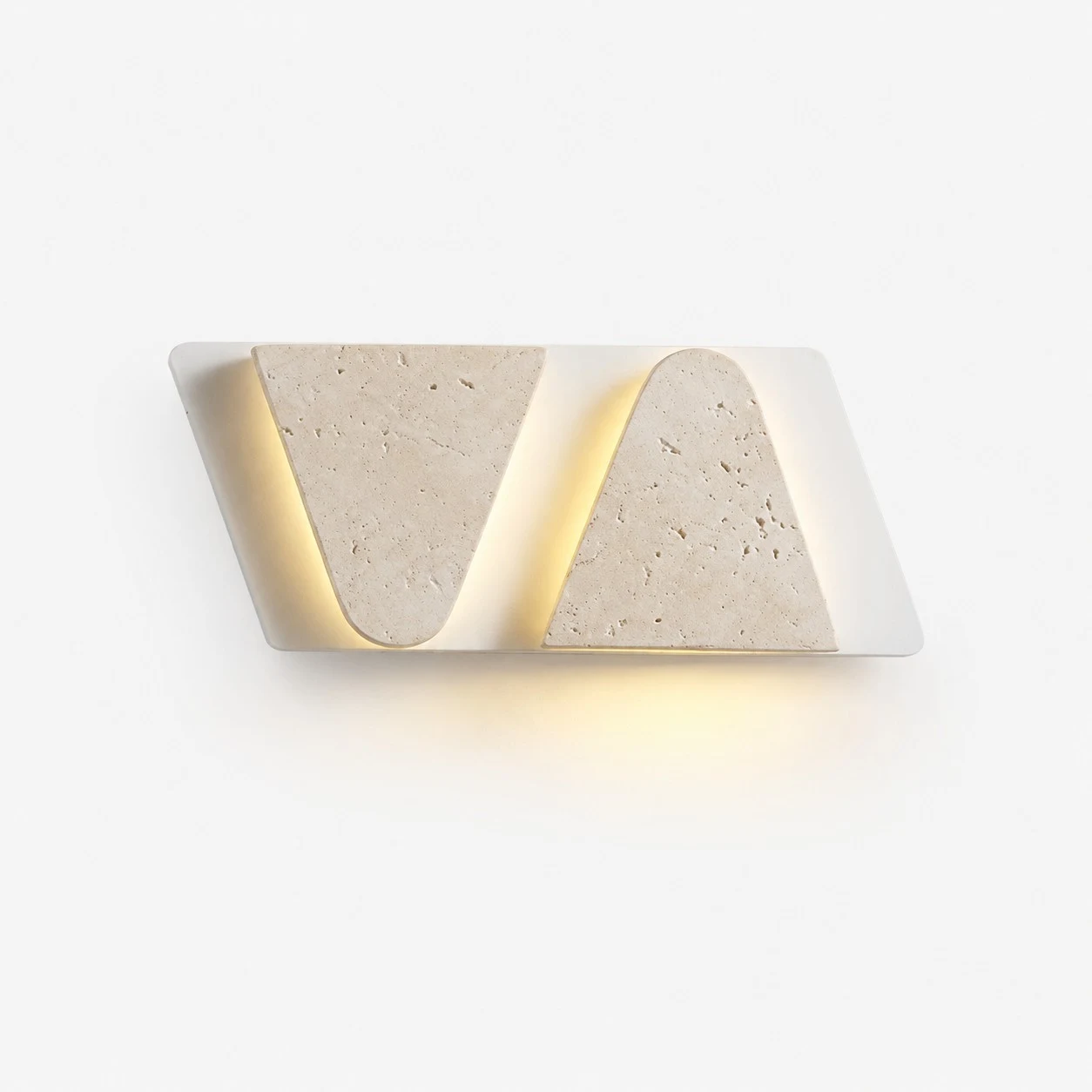 Travertine-texture multi-head wall sconce short SKU
