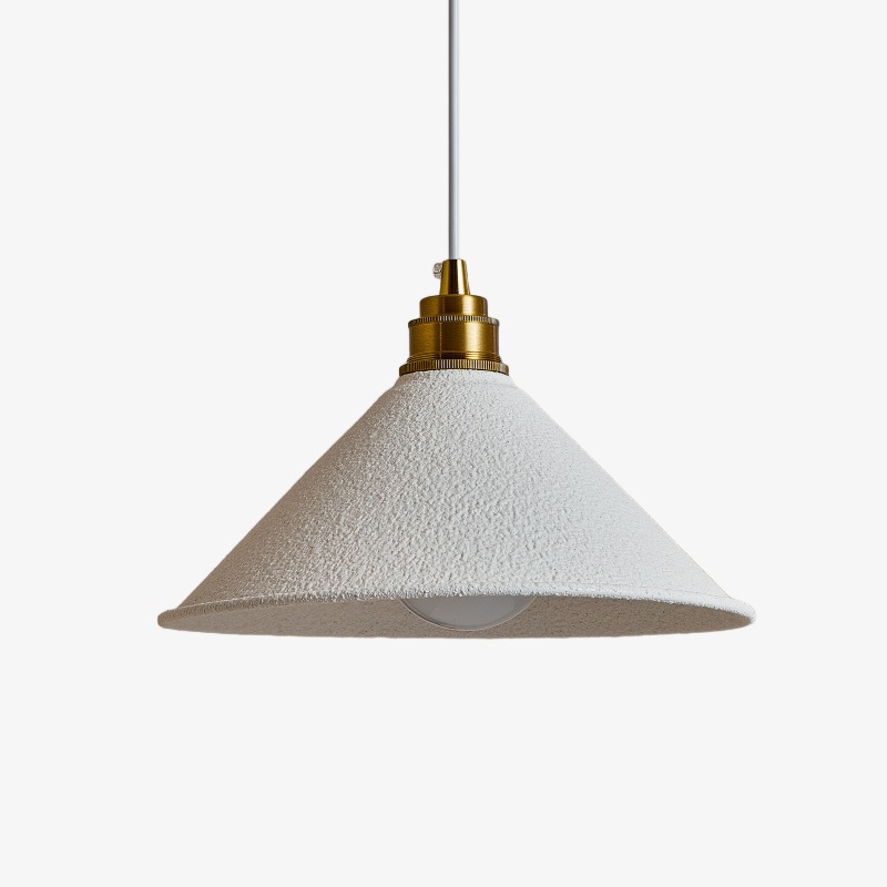 Cone Shade white pendant light