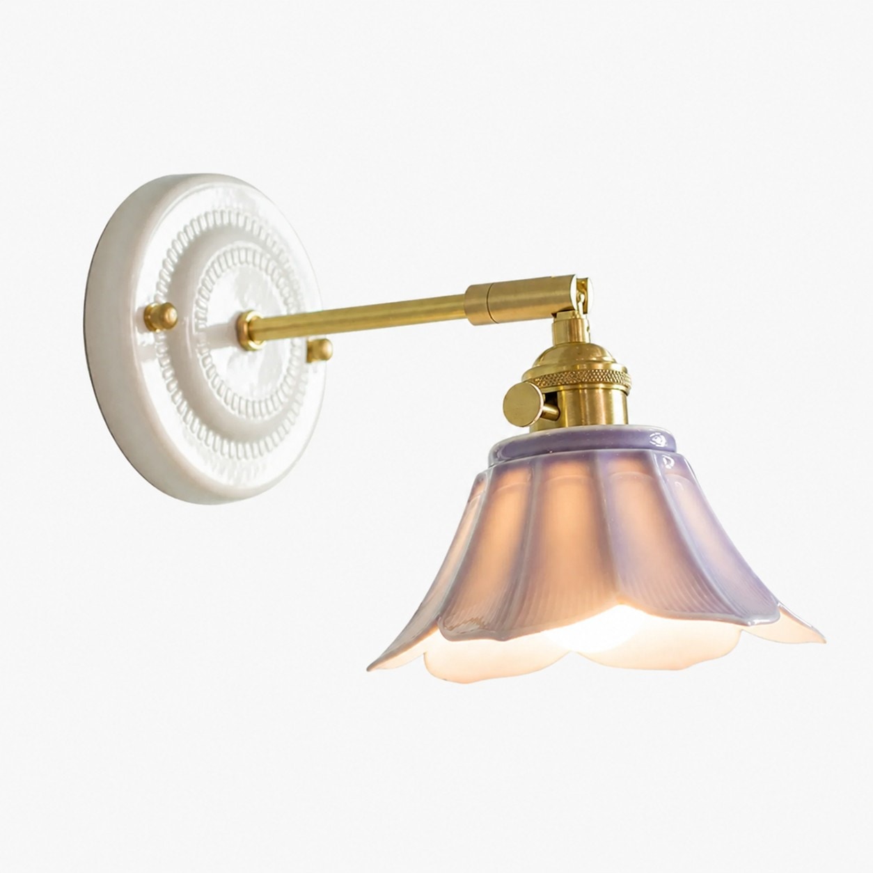 Misty Purple / Ceramics / Style B ceramic wall lamp SKU view