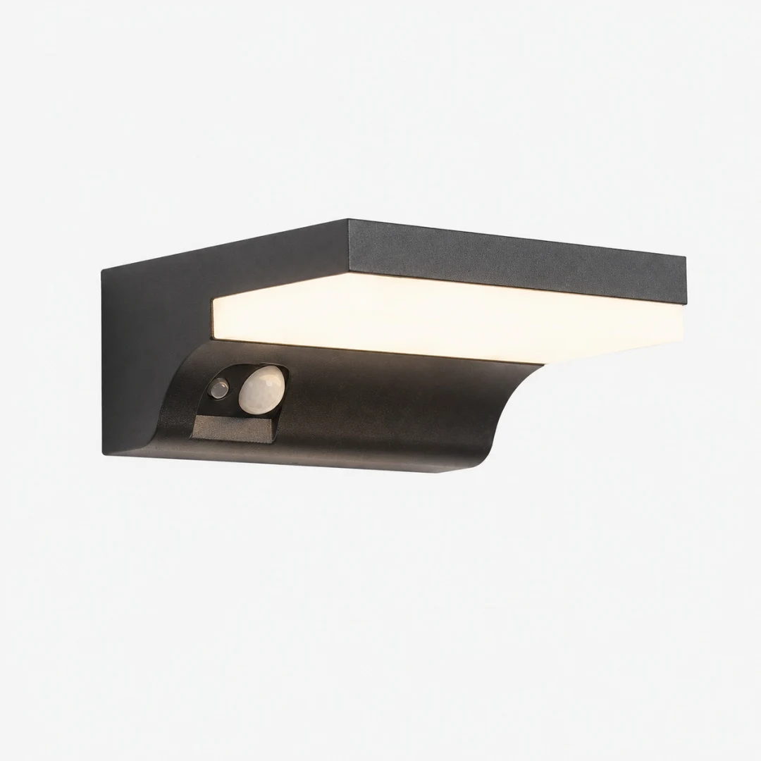 Style A black outdoor wall lamp