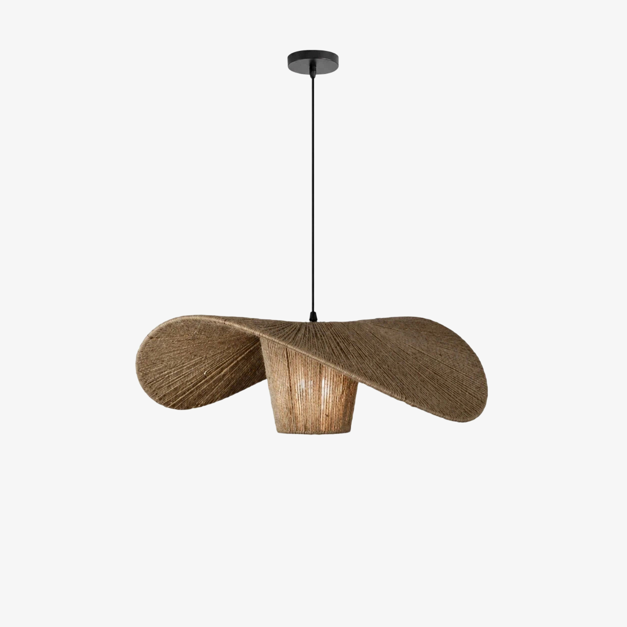 60 cm hemp rope pendant light size option