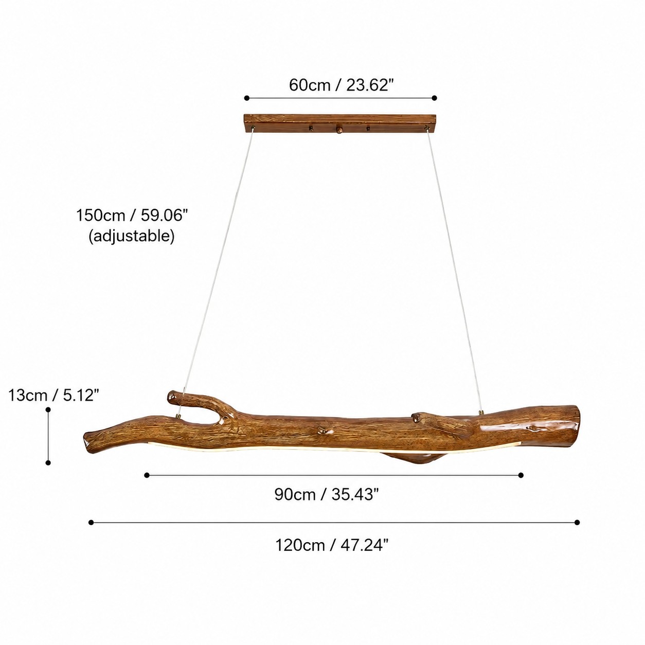 120 cm size diagram