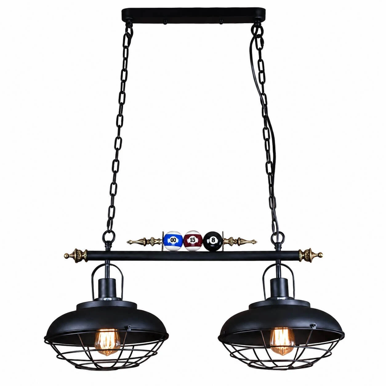 Double-head wrought iron mesh cover