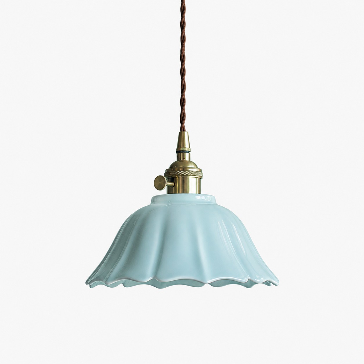 Style A Sky Blue ceramic pendant light