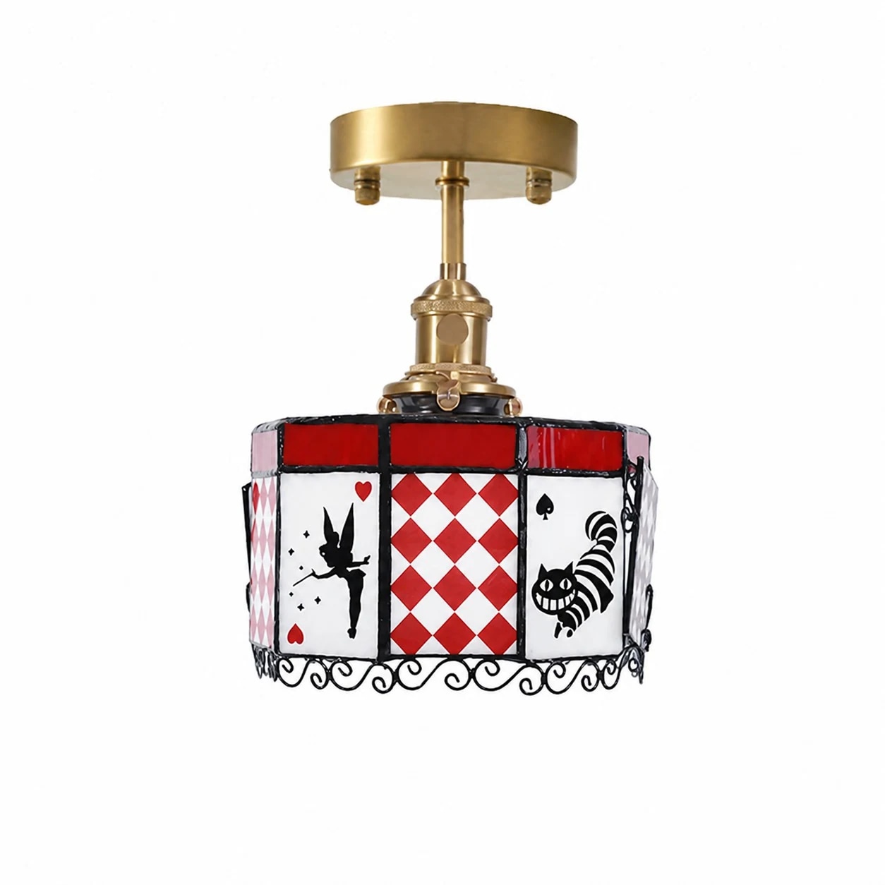 Alice Storybook Glass Flush Mount Ceiling Light SKU view