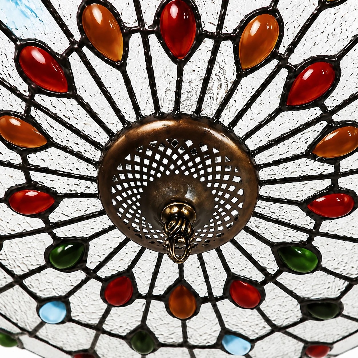 Details aus Klarglas und Metall.