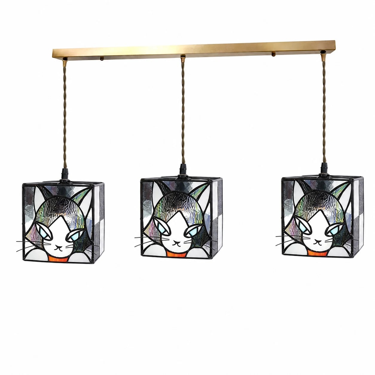 Barra de luz linear Smoky Violet com 3 lâmpadas, 80 cm / 31,5″