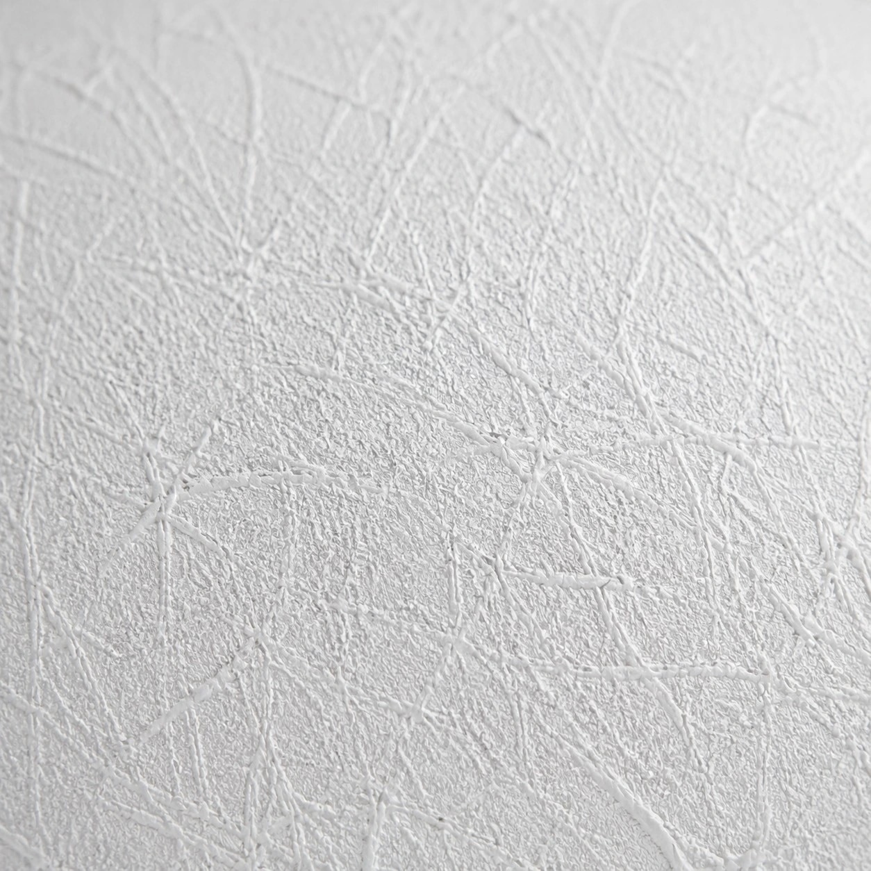 Detalle de difusor con textura fina en la lámpara de techo blanca.