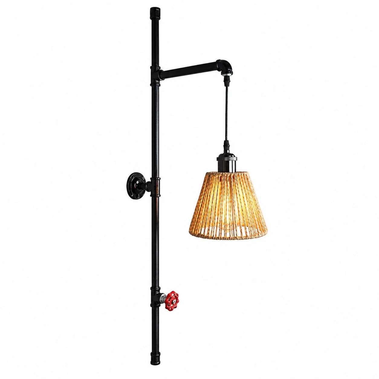 BD3 Wandleuchte mit gewebtem Schirm (Option)