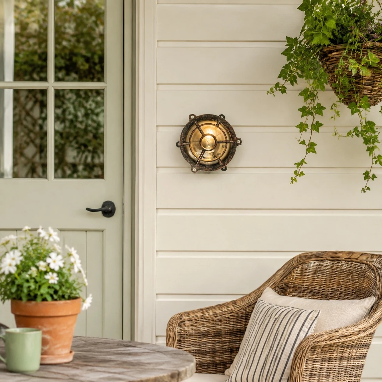 Patnox outdoor wall light scene 4