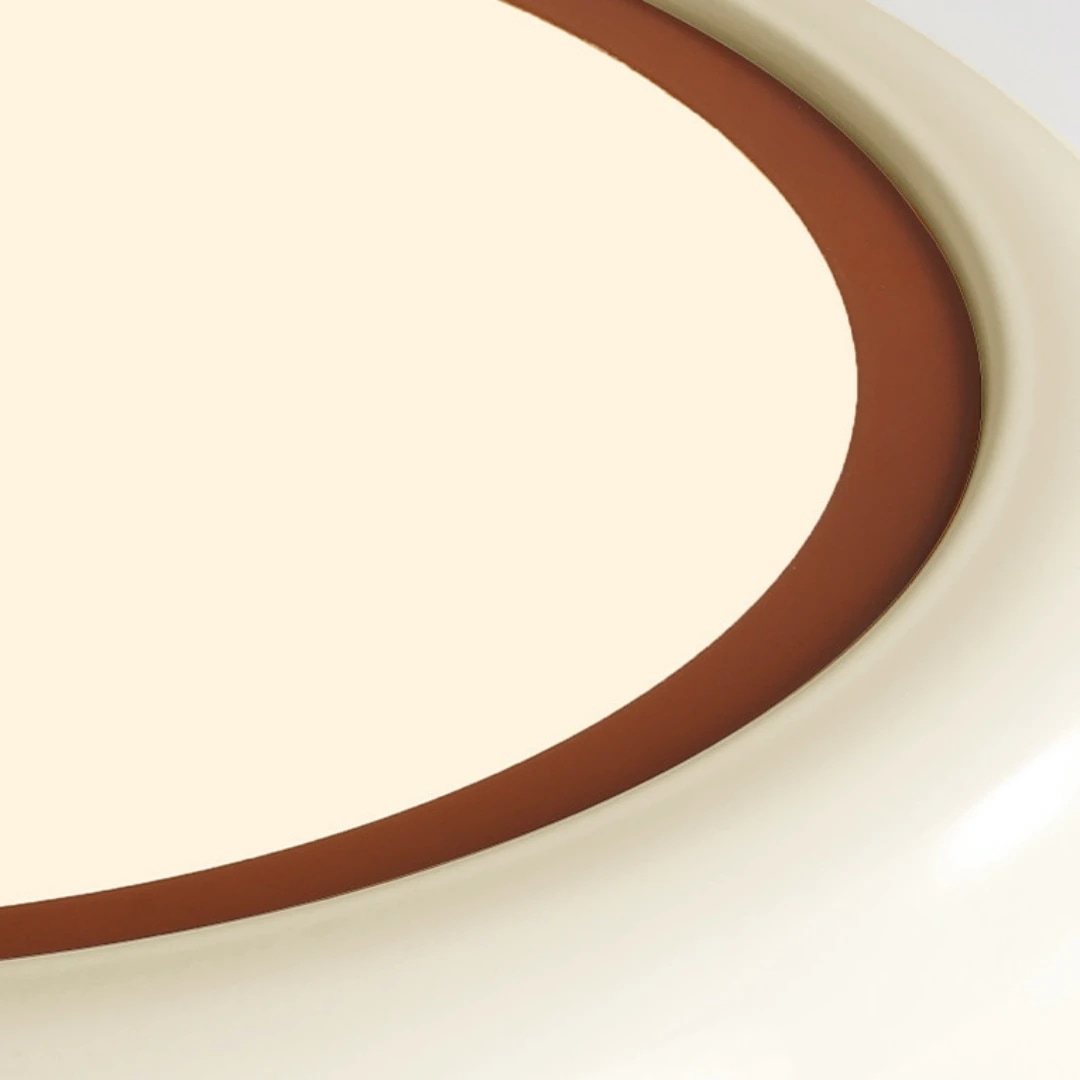 Slim side profile detail of the ceiling lamp