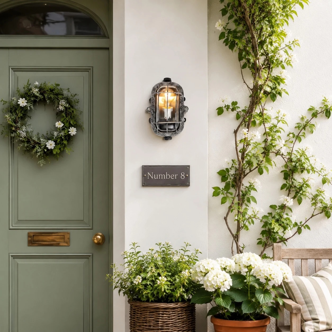Patnox outdoor wall light scene 5