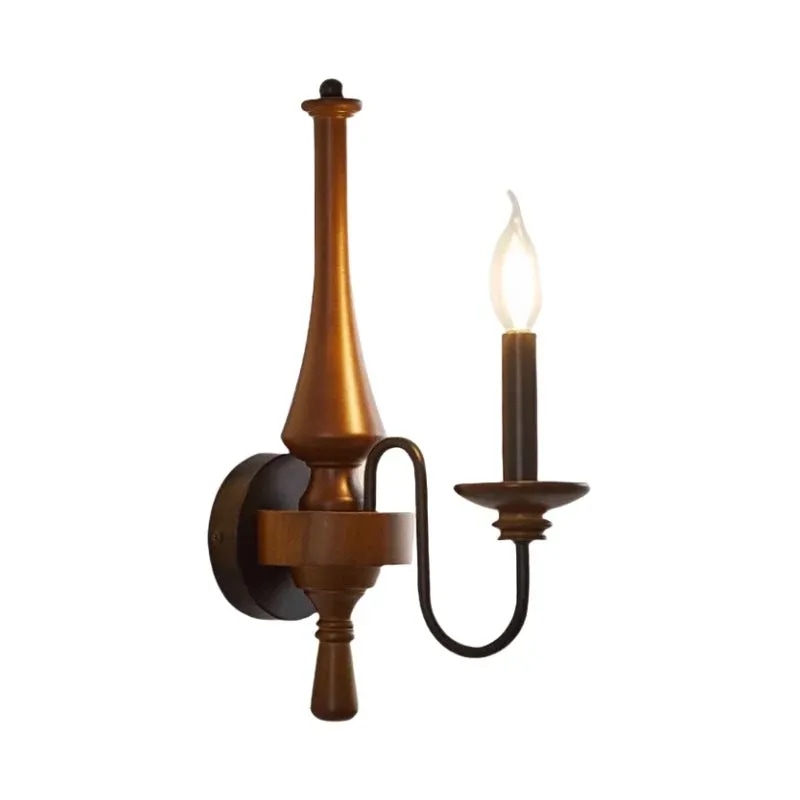 Full vintage candle wall sconce product view