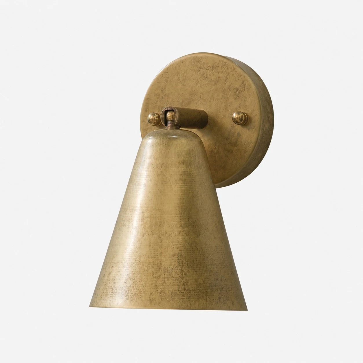 Vägglampa i mässingsfinish som alternativ