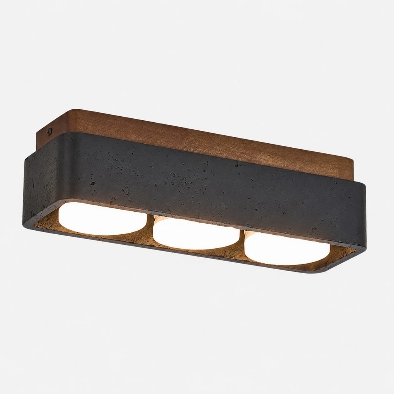 Plafonnier en travertin Black-3Lights