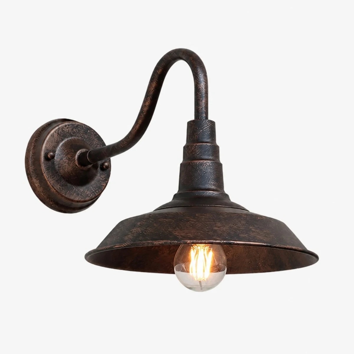 Antique bronze wall sconce profile