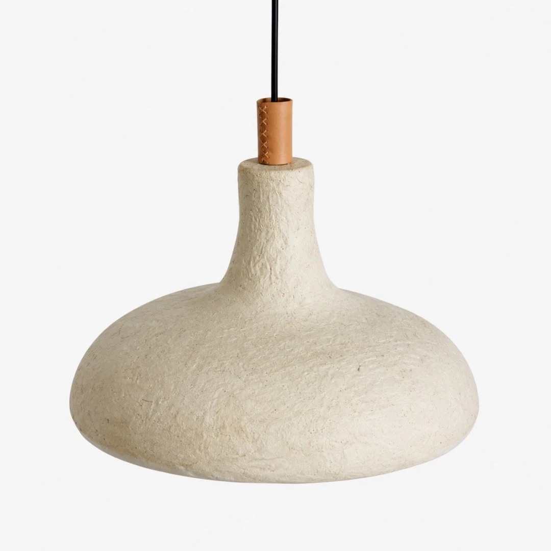 Off-White Rice Paper Pendant Lamp