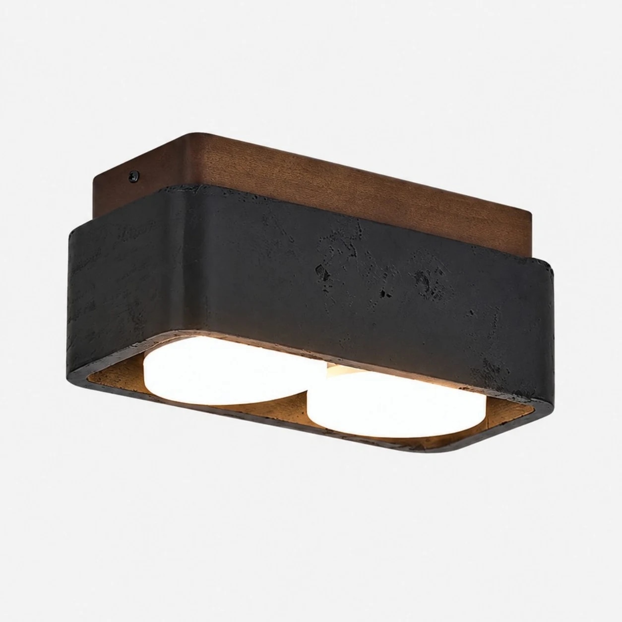 Plafonnier en travertin Black-2Lights
