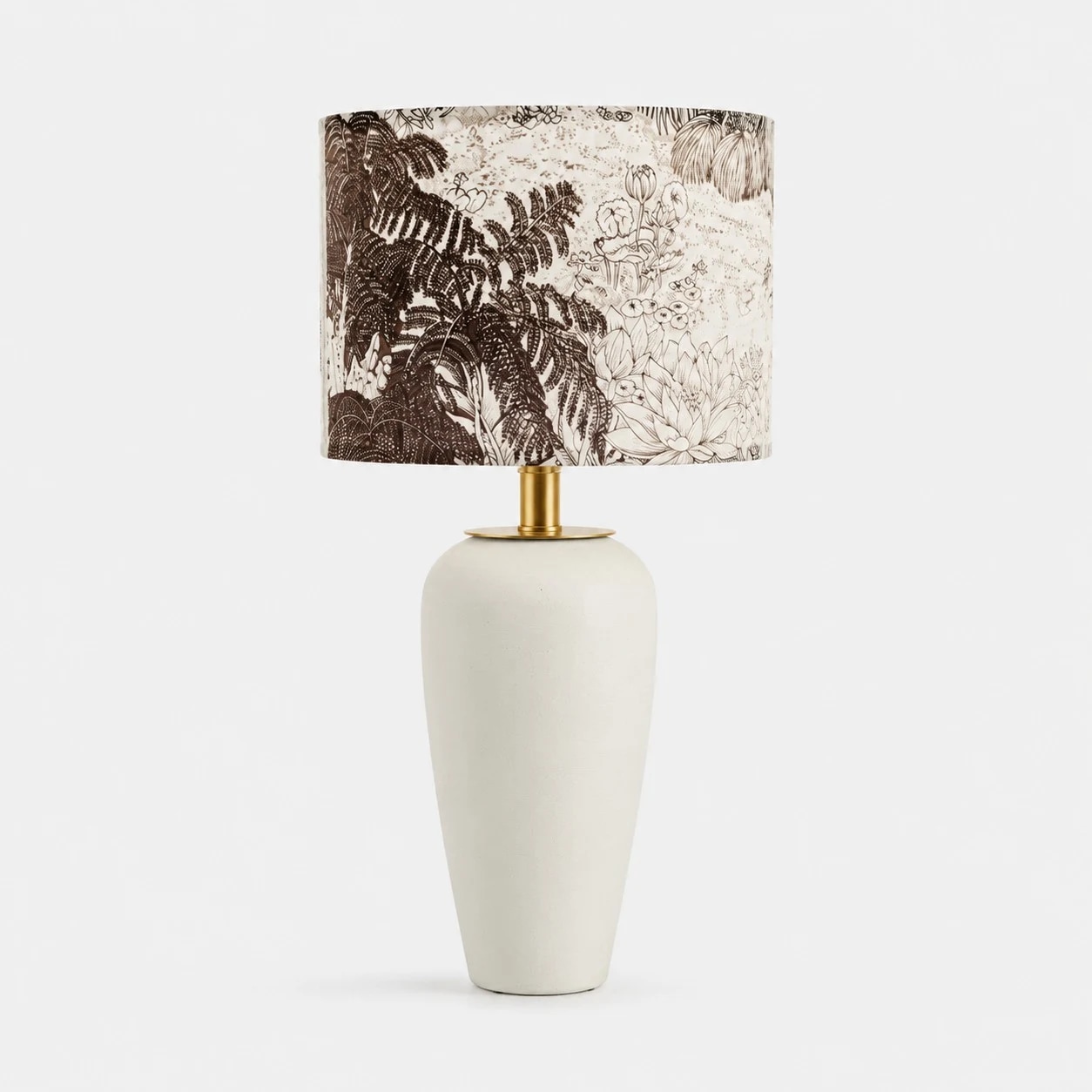 variante de lampe de table en céramique blanche