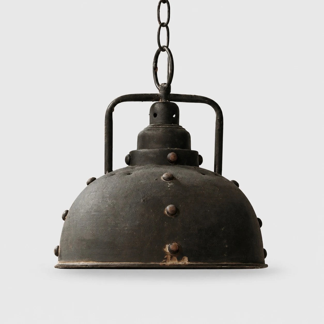 Vintage Industrial Distressed Metal Pendant Lamp