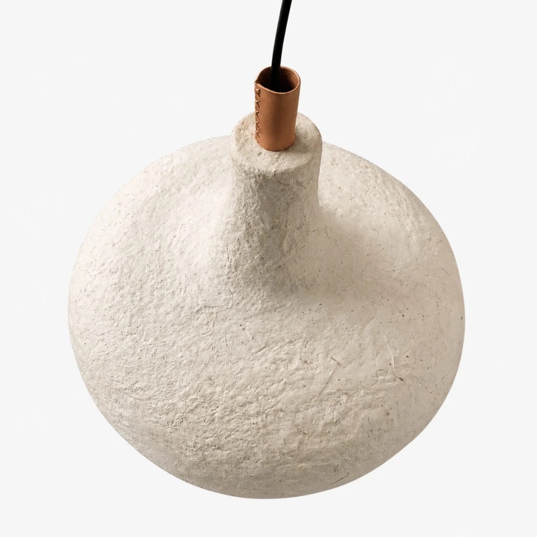 Off-White Rice Paper Pendant Lamp