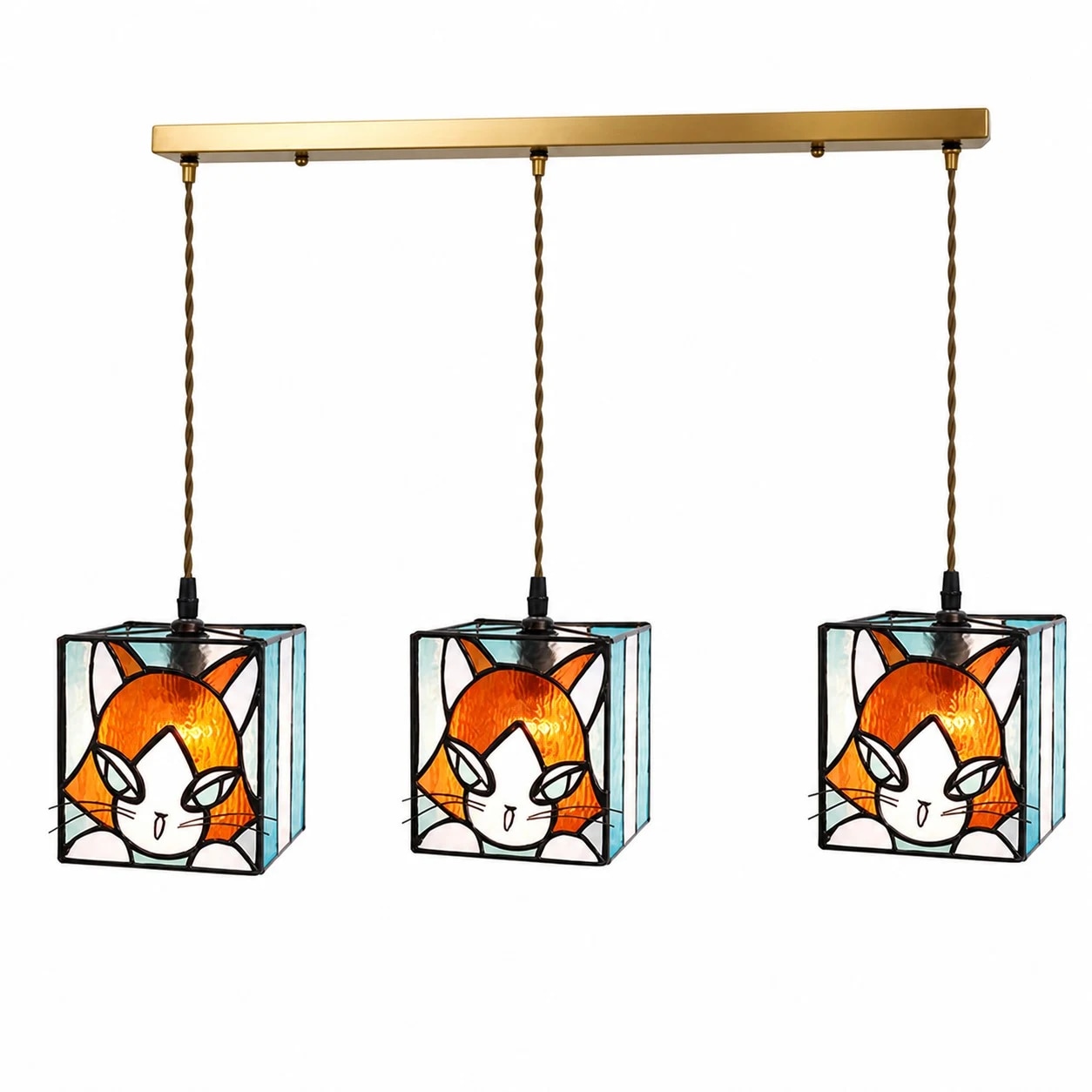 Barra linear de 3 luzes âmbar e laranja, 80 cm / 31,5″