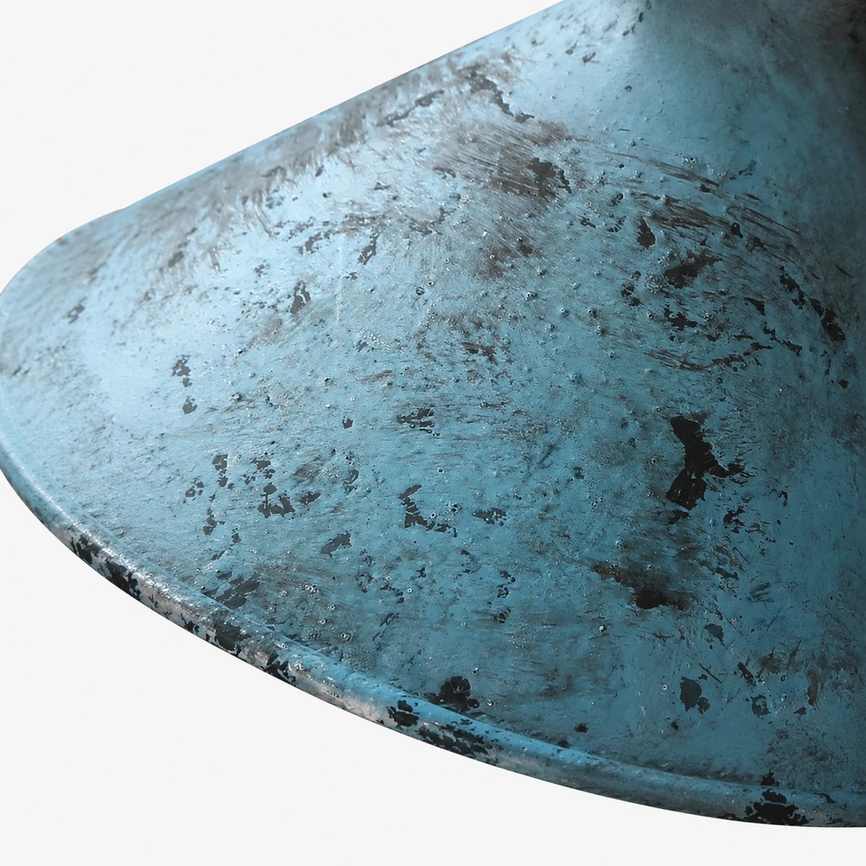 Blue distressed metal shade texture