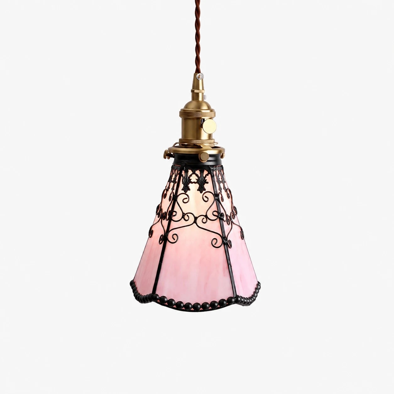 Sakura pink single Tiffany style pendant