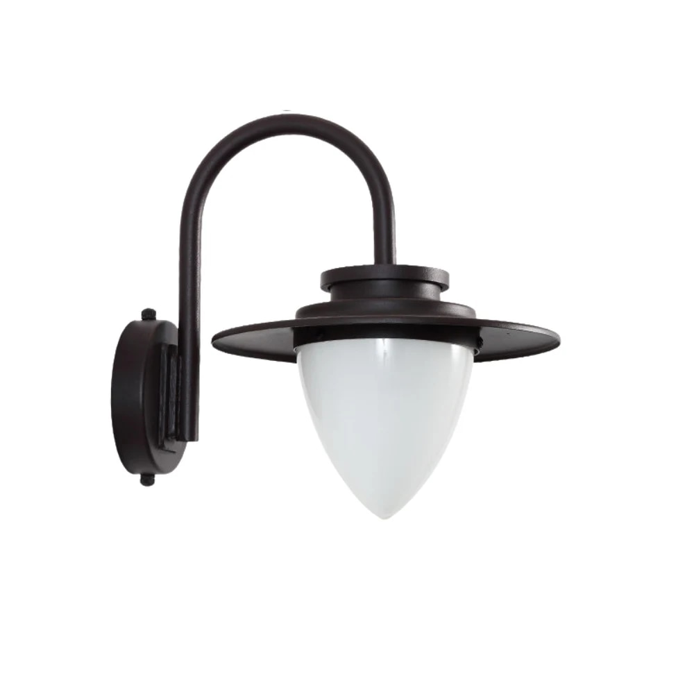 Coffee brown finish wall lantern